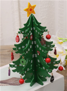迷你木質聖誕樹【節慶桌上小物】