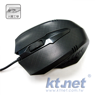 【kt.net】M3黑鵰靜音遊戲光學鼠