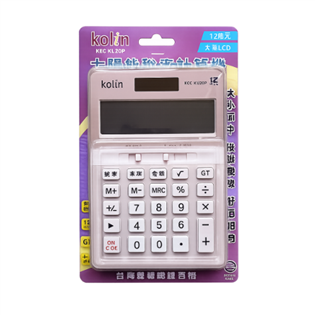 【歌林 】KEC-KU20P(玫瑰金)12位稅率計算機 