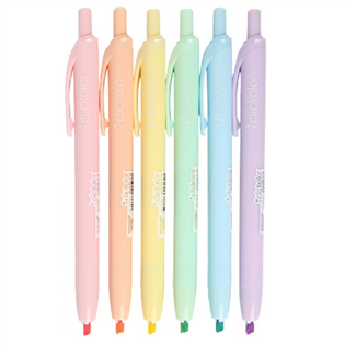 【節奏】 自動螢光筆(彩色筆桿)H-210