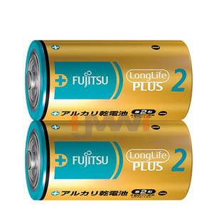 【富士通】日本製 2號C鹼性電池 (2入)